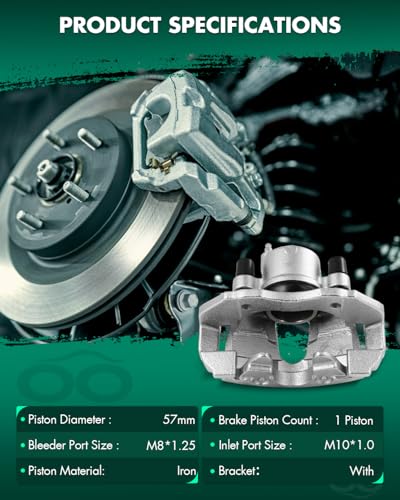 Image of SCITOO Front Driver Side Disc Brake Caliper 19B2942 Compatible For Mazda For 3 2004,With Bracket 1PC