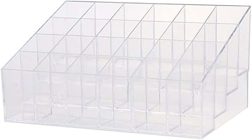 Miniatura 3 de Magik 24-40 Cuadrícula de lápiz labial soporte de maquillaje Estuche organizador cosmético multiusos acrílico (2, 24 cuadrícula grande)