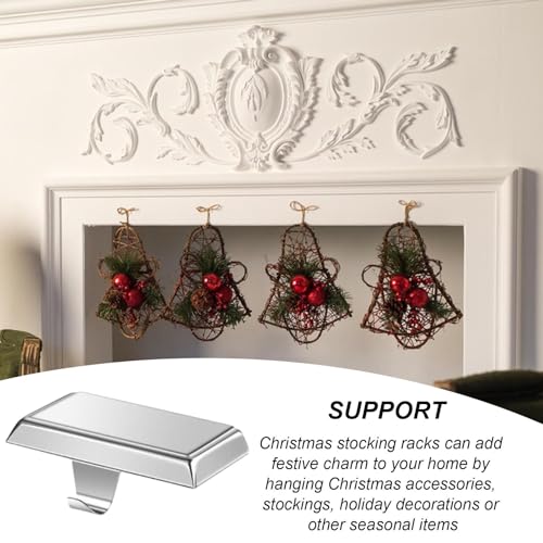 Cintres de chaussettes de Noël en métal : supports antidérapants pour table