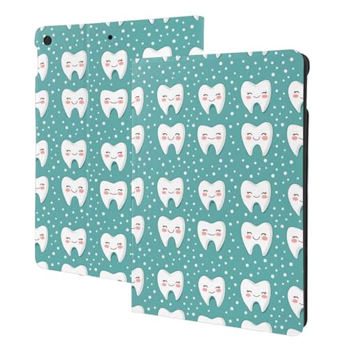 Coque iPad 10.2 tendance imprimé dents pour égayer votre espace de travail et vos voyages