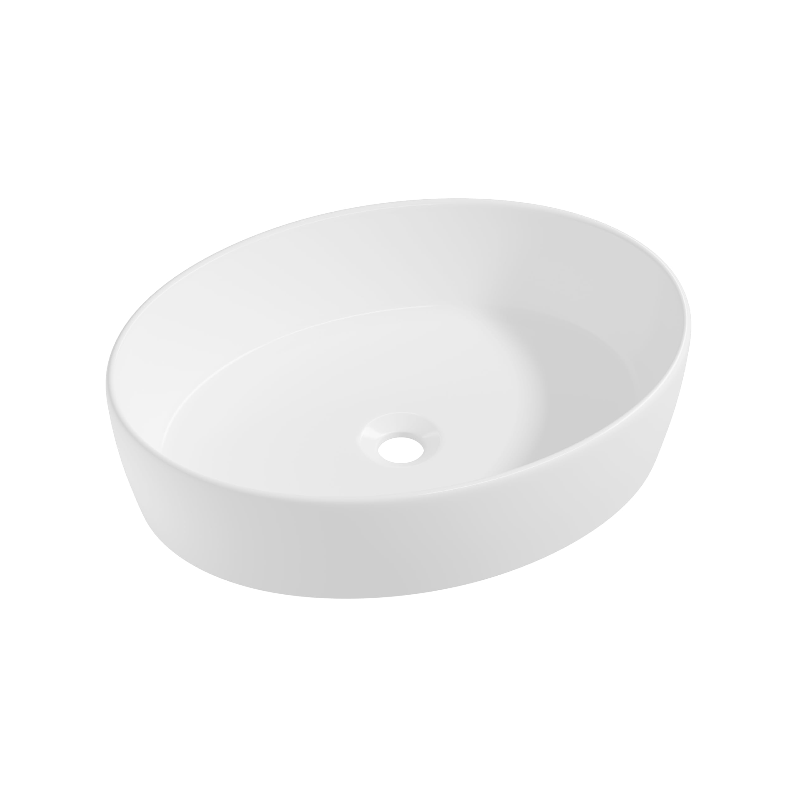 Eridanus Lavabo Oval, Porcelana, Blanco, 550x410mm