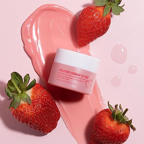W7 Sweet Dreams Overnight Strawberry Lip Mask, Vitamin E, Aloe Vera and Grape Seed Oil - Image 3