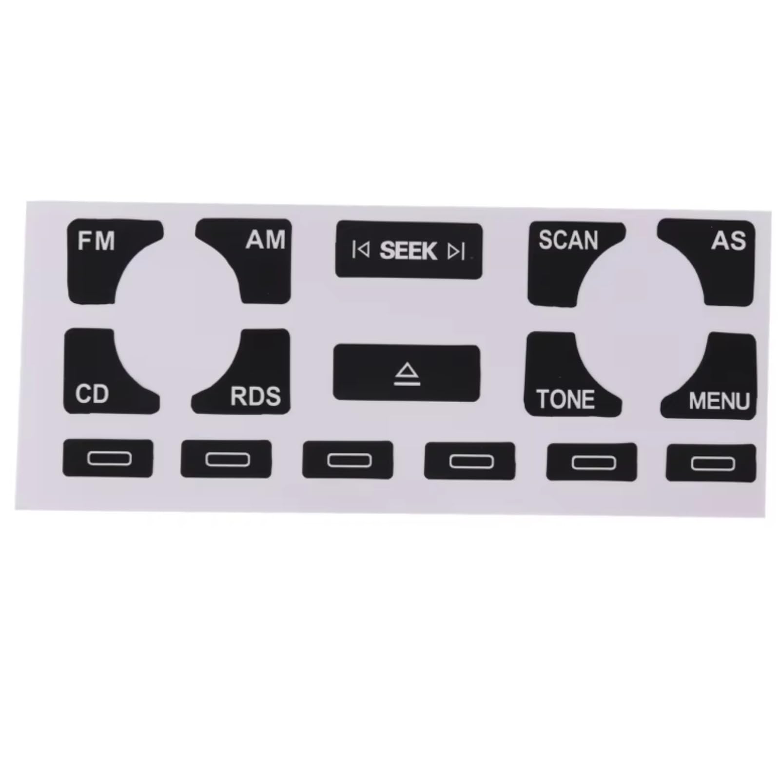 Repair Compatible with for A3 8L 1996 1997 1998 1999 2000 2001 2002 2003 Stereo Worn Peeling Button Repair Decals Stickers Decoration