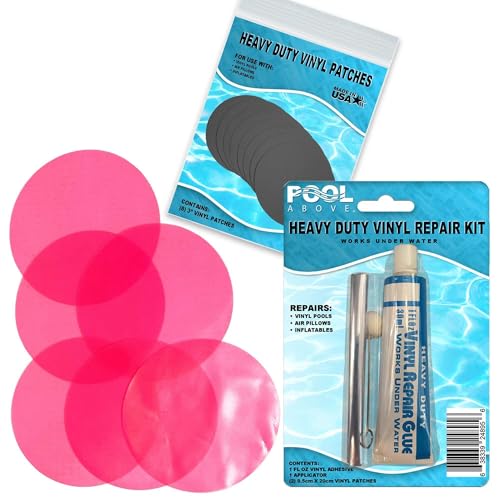 Pool Above Repair Kit for Neon Frost Tube | Vinyl Glue | Neon Pink