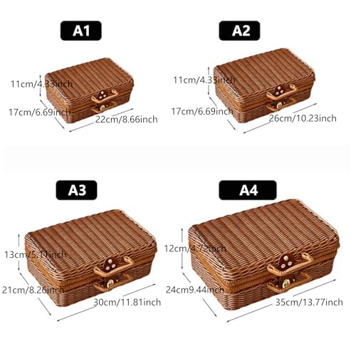 Panier rangement imitation rotin idéal pour boîte-cadeau originale - 4