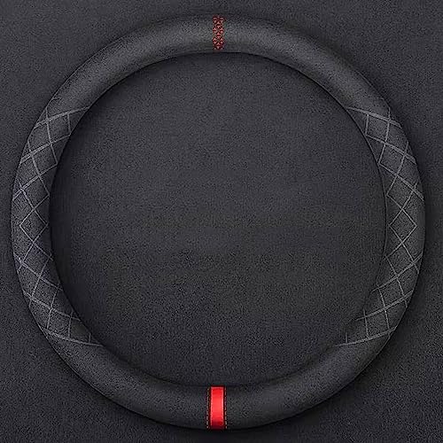 Voiture Housse Volant Couverture pour Volkswagen VW Golf/Polo 5 6 7 8 GTE GTI GTD Clubsport Imperméable Couvre Volant Respirant Antidérapant en Cuir Suédé...