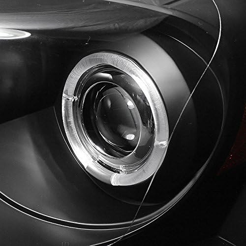 AKKON - For Dodge 07-08 Ram 1500 |2009 2500 3500 Black Dual Projector LED Headlights+ Dark Red Tail Lights