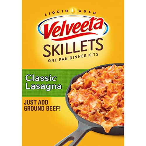 Image of Velveeta Kraft Cheesy Skillets Dinner Kit Box, Lasagna, 4.912 Ounce