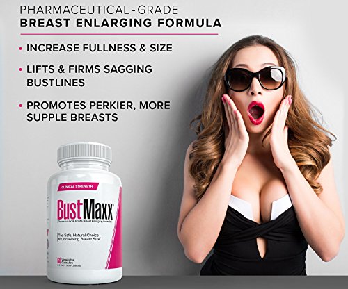Bustmaxx - All Natural Breast Enhancement And Enlargement Pills (2 Bottles) | Bust Amplification Supplement With Saw Palmetto, Fenugreek And Dong Quai, 120 Count #TOP1
