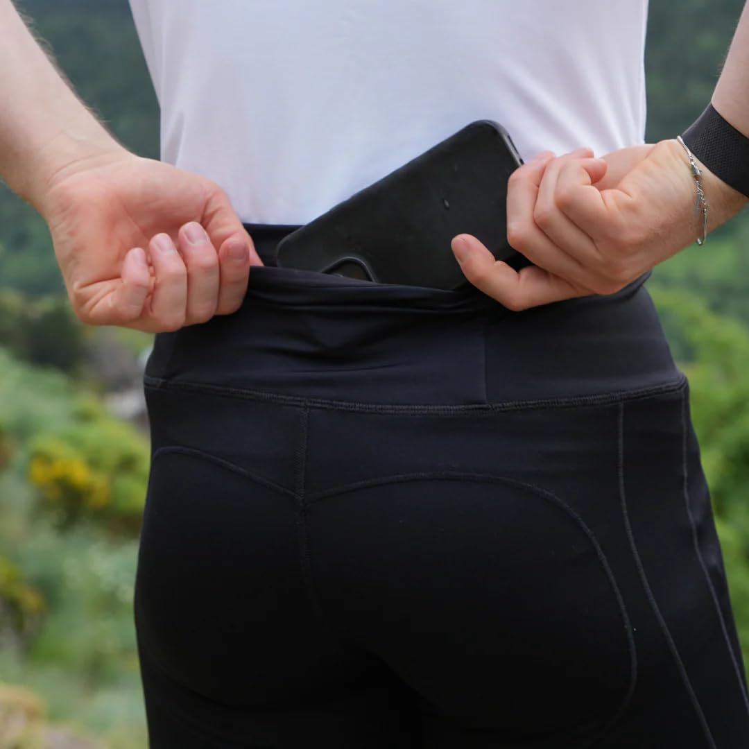 Flytex - Kompressionsshorts mit Gürtel – Komfort & Strapazierfähigkeit – leichte Unterstützung der Oberschenkel und Ischios – 3 integrierte Taschen – verschiedene Modelle für Damen/Herren