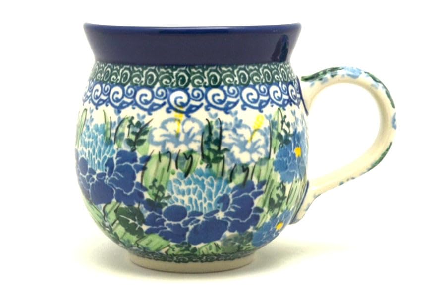 Taza de cerámica Polish Pottery 11 oz Bubble U5138 miniatura 1