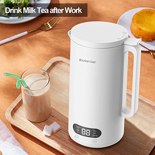 Bourge Chef Nut Milk Maker Machine, Bc-Bw350, Homemade Almond, Automatic And Self-Cleaning, Cow, Soy, Plant Based, Soybean, Rice Paste, Tea, Juice, Stew #TOP5