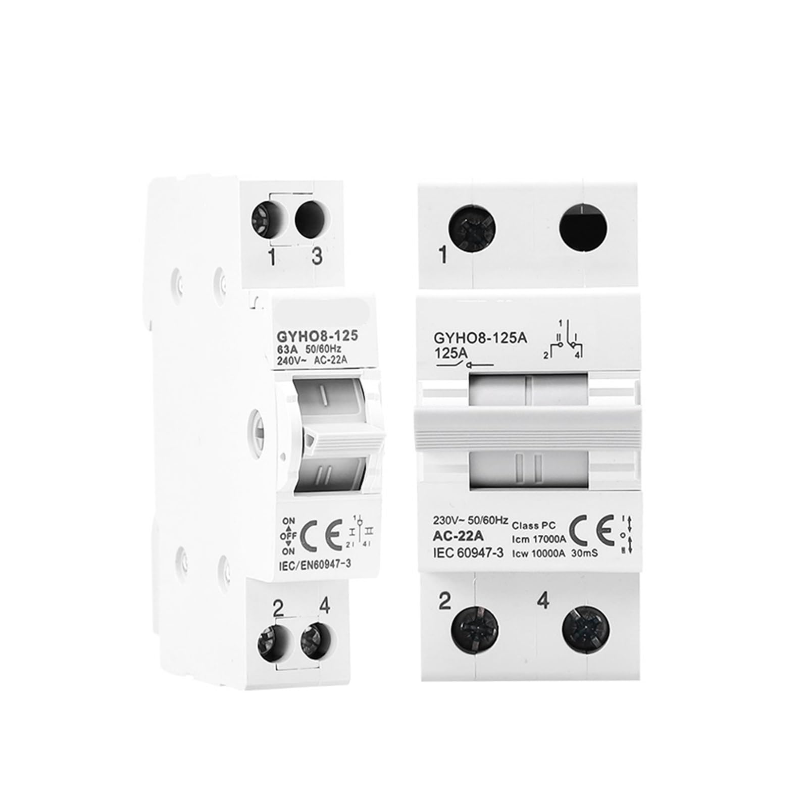 Inverseur de source manuel pour groupe électrogène disjoncteur verrouillage 100A