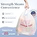 Thank You Plastic Bags1000 Count White With Handle 4 Gallon (11.5