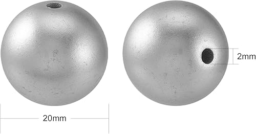 Miniatura 10 de LiQunSweet 120 cuentas acrílicas transparentes transparentes de color AB perforadas redondas sueltas de 6 tamaños de 681012140.630 in para cuentas,