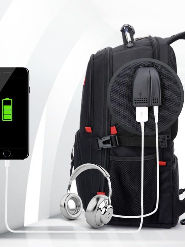 Netwise Travel and Work Dual-Purpose Backpack - 22-inch Lightweight and Spacious, Multi-functional Design with USB Port, Fits 17-inch Laptops.3