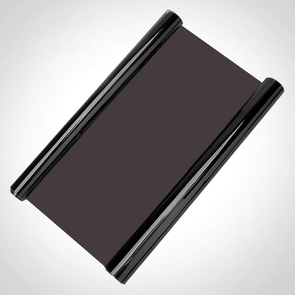 SPAK- KAL High Gloss Vinyl Tint Smoke Film Dark Black Size - 24 x 24 inch-image-29