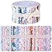Wamkon Lot de 40 rouleaux de jelly rolls en tissu 6,25 x 100 cm Motif floral Patchwork Coton Jelly Roll Patchwork Artisanat avec différents motifs