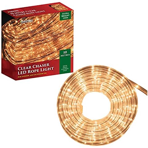 The Christmas Workshop 10m White Rope Lights Cover