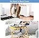 REDCAMP Holz Kofferständer Luggage mit Regal für zu Hause,Klappbarer Gepäckträger für Gästezimmer, Hotelzimmer 68 x 40 x 58 cm