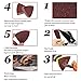 KingBra 40 Grit Triangular Multitool Sandpaper, 80mm Wood Sanding Paper Fit 3-1/8 Inch Oscillating Multi Tool Sanding Pads, Pack of 20 (Not Universal Size, Please Check The Size)