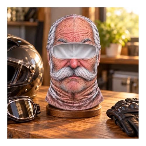 Ski Mask Old Man Balaclava Face Mask 3D Realistic Funny Winter Halloween - image 4