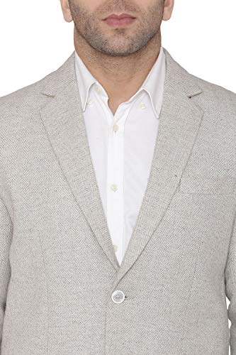 Image of WINTAGE Men's Tweed Casual and Festive Blazer Coat Jacket : Silver