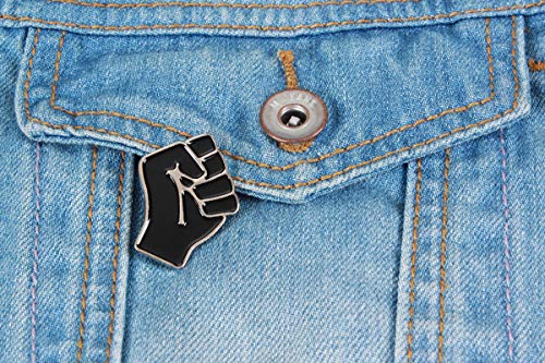 Black Fist Enamel Lapel Pin - Black Lives Matter Lapel Pin - Blm Pin For Backpacks Clothes Hat Decoration - Black Power Pin #TOP4