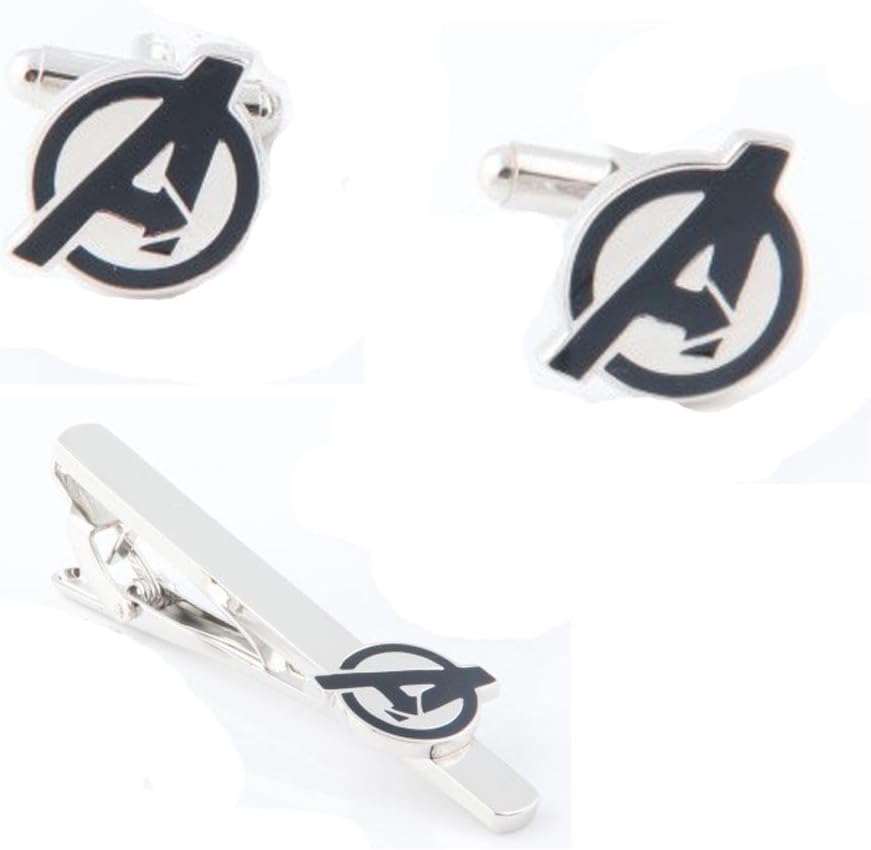 Fashion Jewelry ~ Avengers Tie Clips and Cufflinks Set (A78 A)