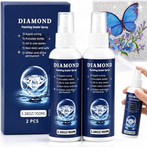 Image of 2pcs-Spray Diamond Painting Sealer Protectant Brightener 6.76 oz