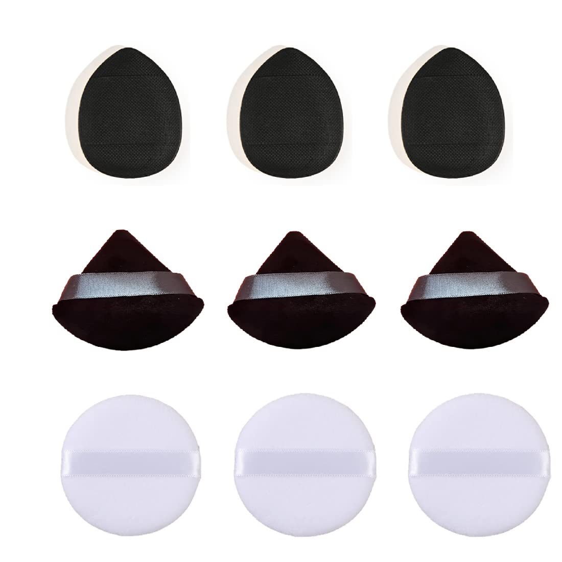 SJBAUTYO 10er Set Mini-Make-up-Schwämme – Puderquasten Weich Für Mineralpuder, Foundation & Lidschatten