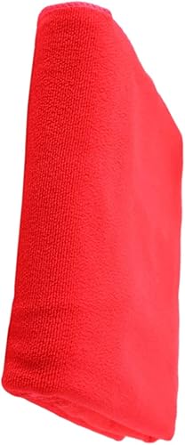 Toalla de baño de secado rápido, extra grande, toalla ligera para spa, playa, natación, camping, color rojo