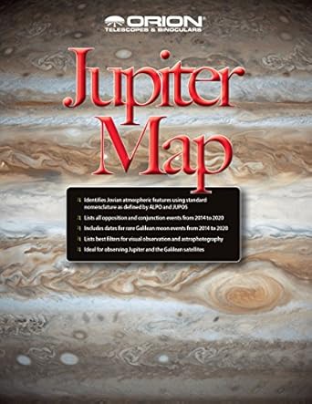 Orion 51926 Jupiter Map and Observing Guide (Black)