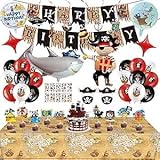 🎈【Design Raffiné】Ces décorations d'anniversaire pour enfants arborent un thème très apprécié des petits. Ballons et banderole « Joyeux anniversaire » sont ornés de jolis motifs et de couleurs vives et peuvent être utilisés ensemble pour une fête encore plus réussie.