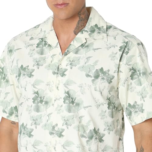 Image of Spykar Men's Relaxed Fit N /A Half Sleeve Printed Casual Shirts
