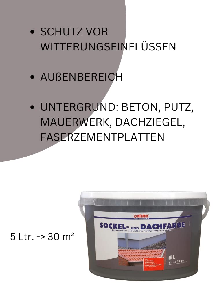 Peinture pour tuile et toit, Couleur Havanna, 5 litres