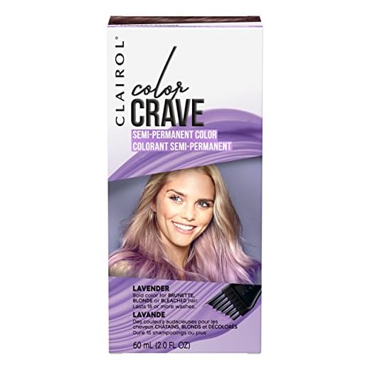 Clairol Color Crave Semi-Permanent Hair Dye, Lavender Hair Color, 1 Count