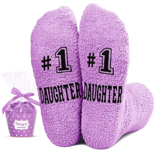 HAPPYPOP Mothers Day Gifts Socks - Daughter Gifts from Mom Dad, Socks for Daughter, Stocking Stuffers