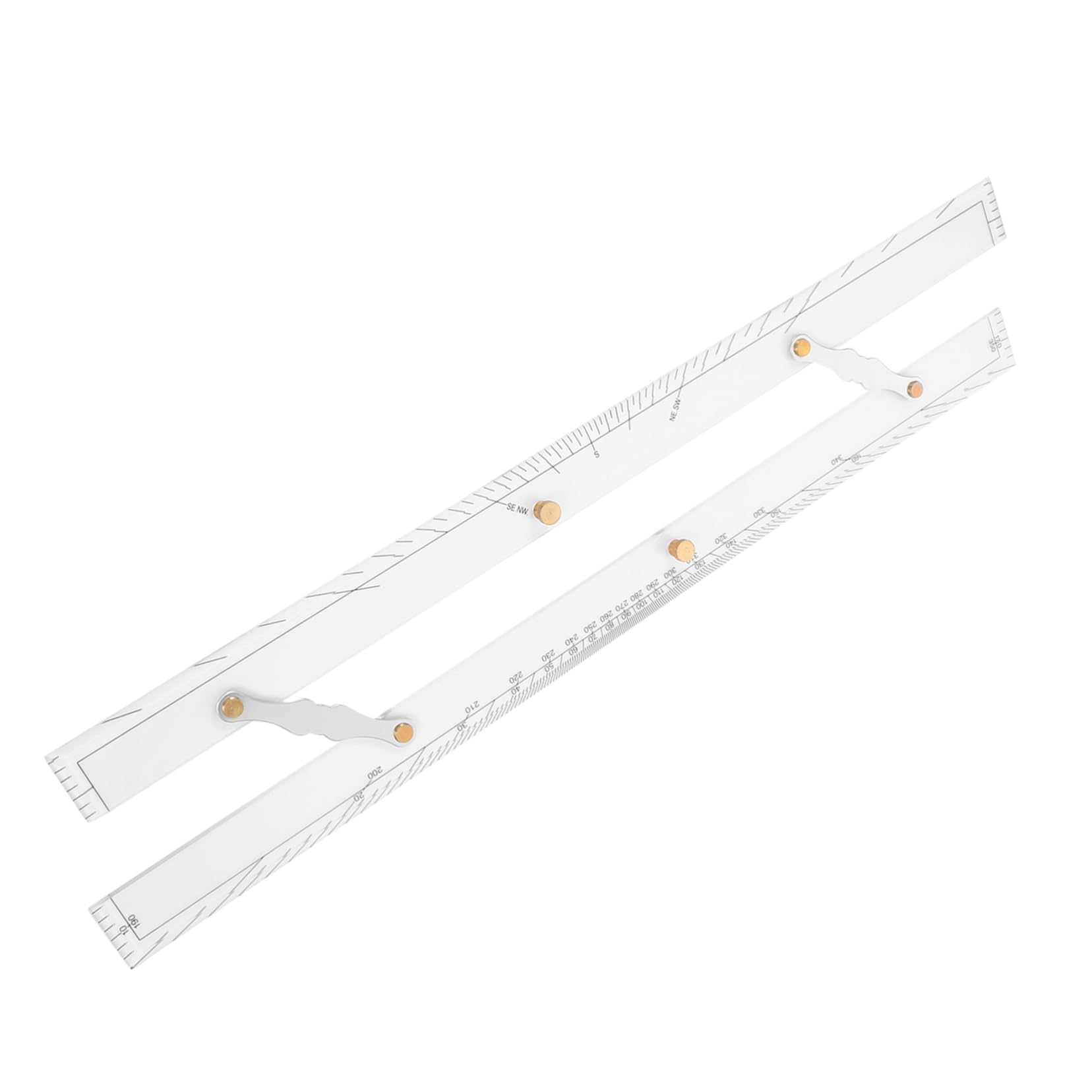 Sewroro Hochpräziser Transparenter Parallel Lineal für Nautische Kartierung Marinefest mit Einfachem Zugmechanismus zur Genauen Seekartennavigation und Vermessung