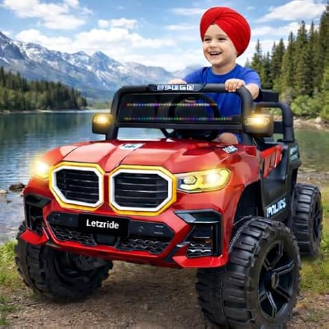 Letzride Red Kids Electric Ride-On SUV