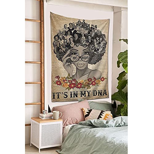Drawpro Afro Black Woman Portrait Tapestry Wall Hanging Famous People In My Head Tapestry Wall Art 40X60 Inch For Bedroom Living Room Dorm Hippie Tapestry Home Decor Throw Tablecloth Decoration #TOP3