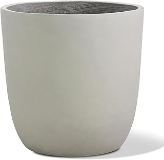 Concrete Planter Outdoor Indoor, Large Cement Plant Pots for Trees Flowe...
