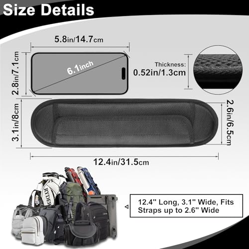 Image of FIEIL Extra Thick Shoulder Strap Pad, Universal Replacement Shoulder Pad, for Shoulder Bags, Guitar Strap, Detachable Shoulder Strap Pad Pads Help Relieve Shoulder Pain(Sandwich Mesh)
