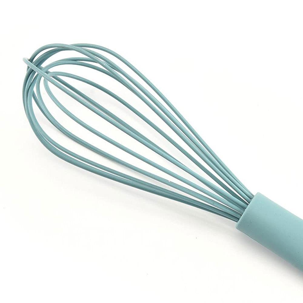 Fruste per cucinare impastatrice manuale per farina, sbattitore manuale per uova Utensili da cucina per la casa, asta di ispirazione multifunzione, frusta per sbattiuova in silicone da 10 pollici (R