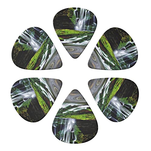 Lot de 6 médiators imprimés cascade pour guitare acoustique et électrique - Les Beatles, Paul McCartney, John Lennon, RIngo Starr, George Harrison Lot de 6 médiators imprimés cascade pour guitare acoustique et électrique – Image 5