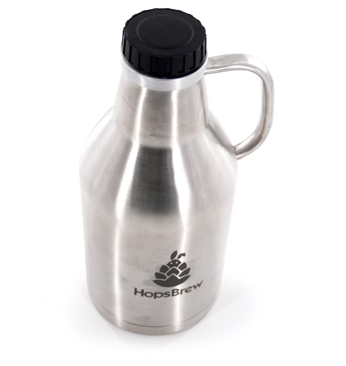 Hopsbrew2L INSULATED STEEL BEER GROWLER (silver)
