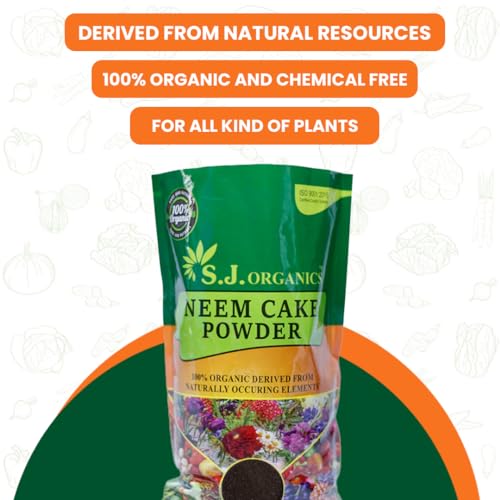 Image of SJ Organics Neem Cake Powder | Powerful Soil Enhancer for Vigorous Plant Growth (Pack of 1)