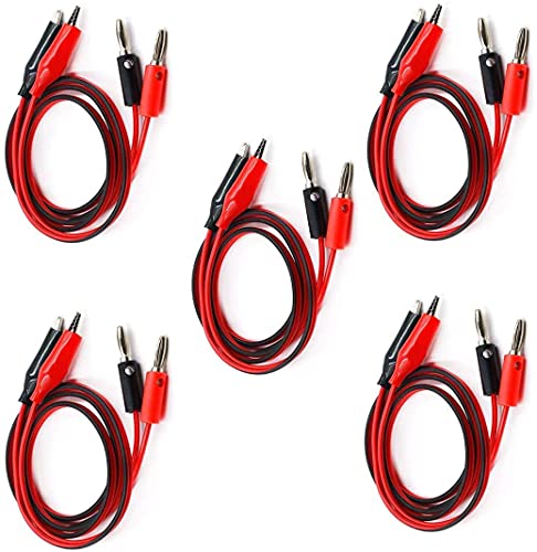 Power Supply Cable con Conectores Banana y Pinzas Cocodrilo 1M miniatura 1
