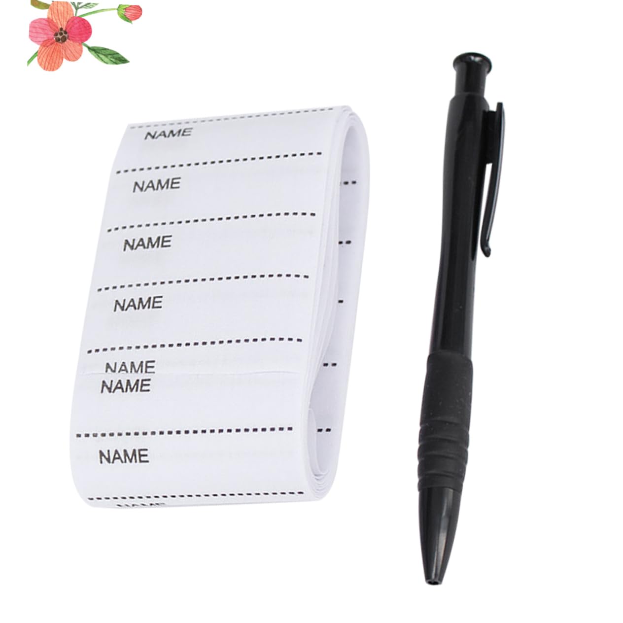 SHINEOFI 3piezas Etiquetas De Nombre Para Ropa Washable Stickers Personalizados Resistentes Para Escuela y Lavandería Bolígrafo