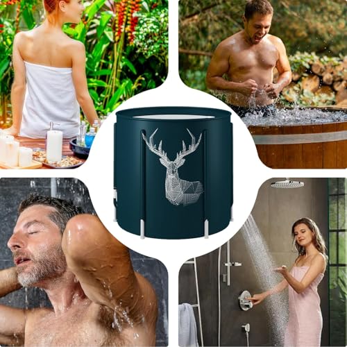 Bañera portátil adultos plegables para plato de ducha y baños de diseño compacto 5